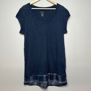 BOXERCRAFT BLUE SCOOP NECK SHORT SLEEVED SLEEP SHIRT SIZE 2XL